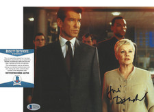 JUDI DENCH SIGNED JAMES BOND M 8x10 MOVIE PHOTO CASINO ROYALE 4 BECKETT COA BAS