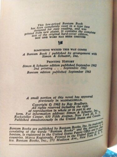 Ray Bradbury - Something Wicked This Way Comes - Foto 4 di 4