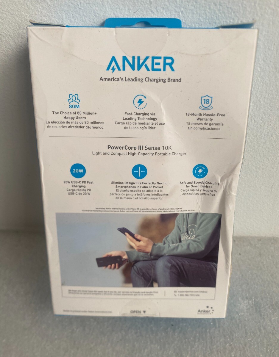 Anker A1248 PowerCore III Sense 10K 20W Dual USB 10000mAh A1248H11