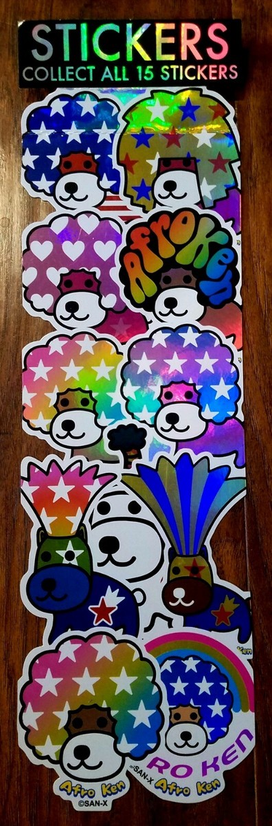 You Pick! ~ Afro Ken Dog Sticker San-X Vending Machine Decal