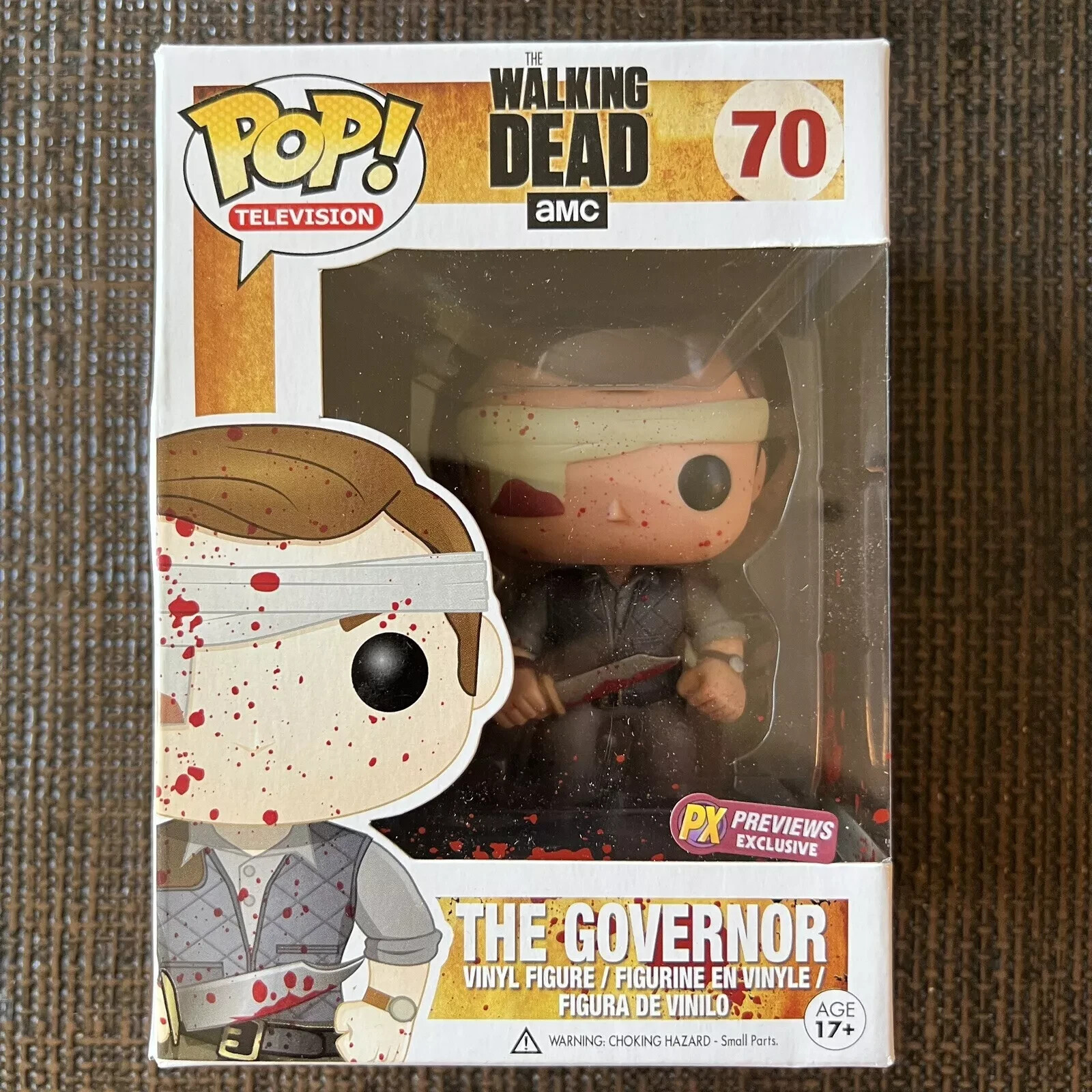 [Unopened] Funko Pop The Governor 70 Bloody (Px Previews) Variant Nib Twd