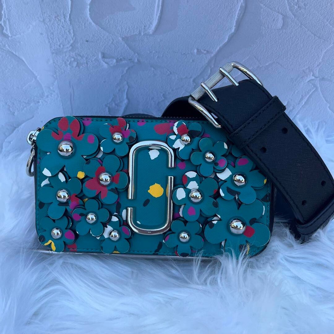 MARC JACOBS Snapshot Floral Cross Shoulder Bag Green Japan Limited