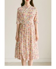 Korea Hanbok Dress, Korean Modernized Traditional Costume Half Sleeve Hanbok