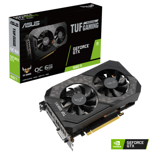 ASUS TUF Gaming NVIDIA GeForce GTX 1660 Ti OC EVO Edition 6GB DDR6 