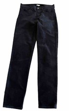 J.CREW Black Velvet Ankle Skinny Medium Rise Stretch Pants Size 25 30x28