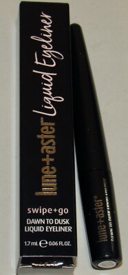 Lune + Aster Liquid Eyeliner JET BLACK Swipe & Go Dawn To Dusk 0.06 Oz Full Size