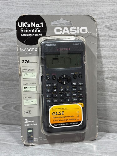 Casio FX-83GTX Classwiz 276 Functions Scientific Calculator - Brand New & Sealed - Picture 8 of 10