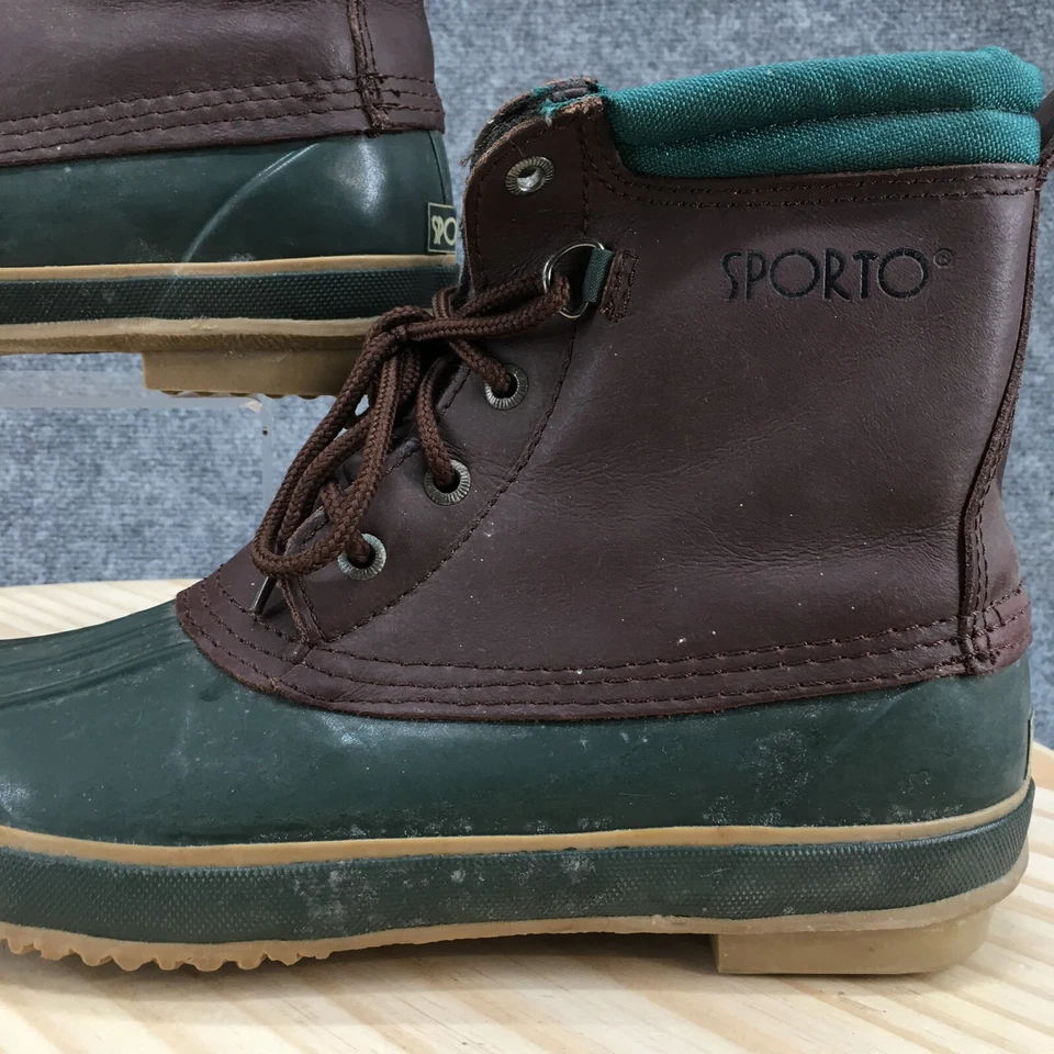 Botas Sporto Duck para mujer 11 Thermolite acero caña verde con cordones cómodas tobillo Foto 3 de 4