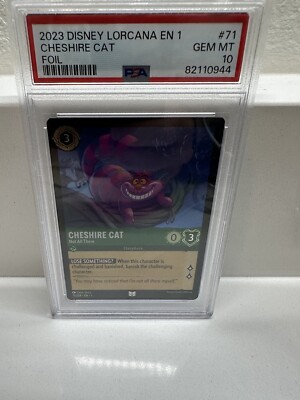 CHESHIRE CAT Foil psa10【ロルカナ/Lorcana】 2024 DISNEY LORCANA EN 5-SHIMMERING SKIES 74 ED - LAUGHING