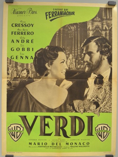 GIUSEPPE VERDI RAFAELLO MATARAZZO PIERRE CRESSOY ANNA-MARIA FERRERO MOVIE POSTER