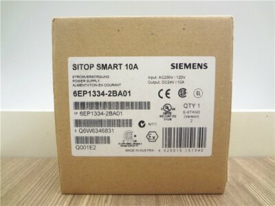 6EP1334-2BA01 New Siemens 6EP13342BA01 Sitop Smart 10A Power Supply In Box 