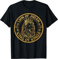 New Limited Hebrew Israelite Lion of Judah Design Rastafarian Lion T-Shirt
