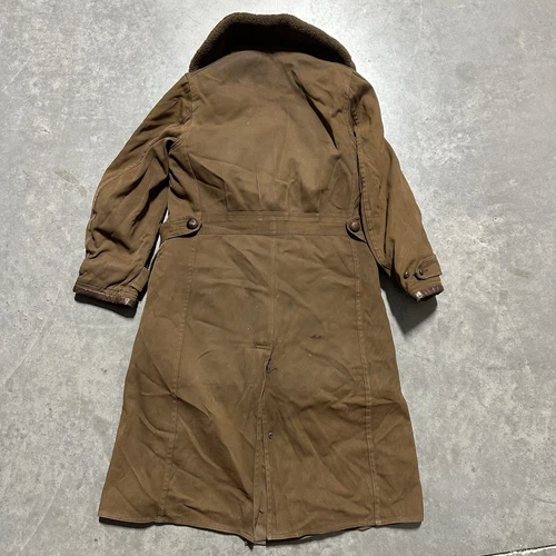 Vintage 30s Laskinlamb Full Length Barnstormer Canvas Lined Jacket Coat Size 40 image 8