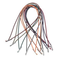 10pcs Elastic Barbed Cord: 12cm Stretch Loop Band String with Metal Ends for