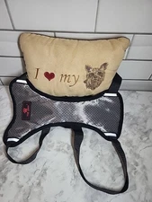 Pet Lovers Owners I LOVE MY YORKIE PILLOW  10.5" X 7"  & Small Dog Harness