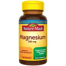 Nature Made Magnesium Oxide 250 mg, 100 Count Pack of 1 