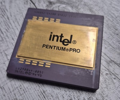 Intel Pentium Pro 200 MHz Sockel 8   Vintage CPU GOLD - Sammler, ungetestet