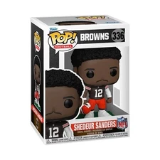 Funko POP! Shedeur Sanders Cleveland Browns NFL Figure 336 + Protector