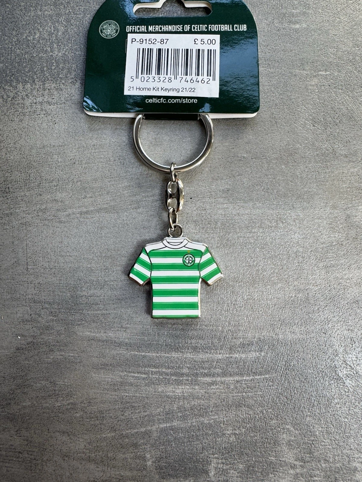 Official Celtic Football Club 21/22 Home Kit Shirt Metal Keyring Brand New 4