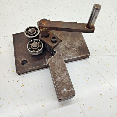 Metal Bending Machine, Manual Roller Winder, Rolling Ring Winder Flat Stock?