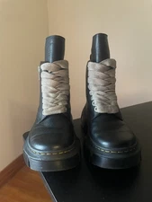 Dr. Martens Rick Owens 1460 DMXL Jumbo Lace Zip Boot Black US men 7 EU 39