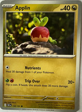 Yuka Morii Applin 138/191 SV Surging Sparks Common HP 40 ENG Clay Pokemon Card
