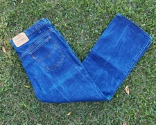 Vintage Levi's 517 Bootcut Orange Tab Men's Denim Blue Jeans Size 42x30 USA Made