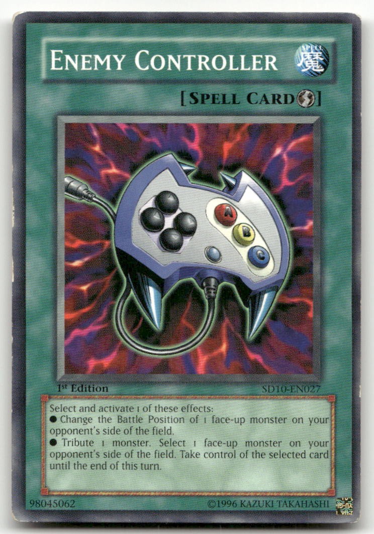 Enemy Controller #SD10-EN027 (MP) Structure Deck: Machine Re-Volt SD10 YuGiOh