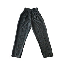 Vtg Cristina High Waist Check Pattern Classic Heritage Tapered Trousers 9/10