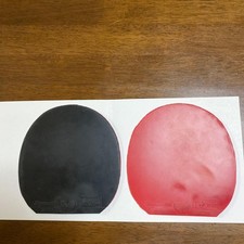 Butterfly Dignics 09C Table Tennis Rubber Red  Black 2.1mm Used 1 Pair
