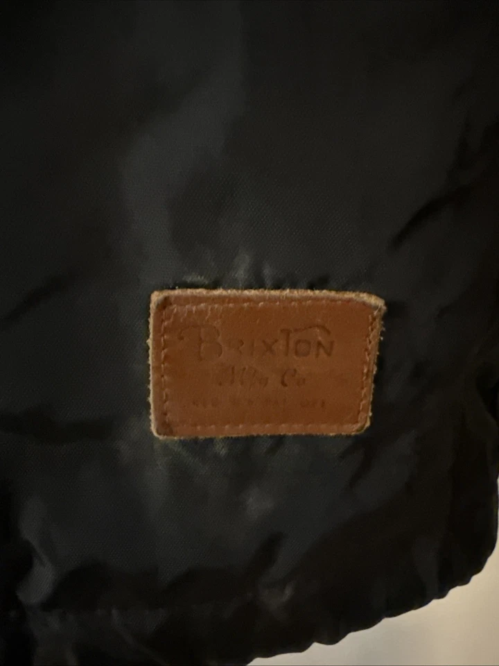 Brixton Jacket Men’s M Claxton Alton Black Hooded Full Zip Lined Windbreaker - Image 2 of 4