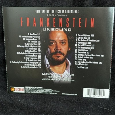 FRANKENSTEIN UNBOUND Film Soundtrack, Roger Corman, DAVIS