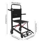 4-Wheel Evacuation Chair EMS Medical Emergency Patient Transfer Chair 180kg Load — photo 3