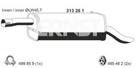 Ernst EndschalldäMpfer NachschalldäMpfer 313261 FüR Ford Fusion Tdci