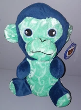 Blue Green Monkey Plush 8" Stuffed Animal A&A Global Industries Toy