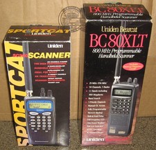 UNIDEN BEARCAT BC 80XLT UNIDEN SC200 SPORTCAT / PROGRAMMABLE HAND SCANNER LOT