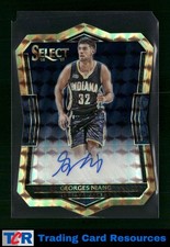 2016-17 Panini Select #17 Georges Niang Die Cut Rookie Autographs Mosaic #/10