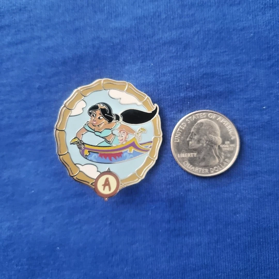 WDW Jasmine and Abu Magic Carpets of Aladdin Adventureland Mystery DISNEY PIN