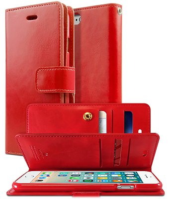 GOOSPERY Mansoor Diary Flip Cover for iPhone 13 12 11 Pro Max XS XR SE Plus Case