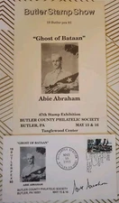 1993 Abie Abraham Signed Auto Ghost Of Bataan Butler PA Stamp Show RARE