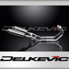 YAMAHA V-MAX VMX1200 FULL EXHAUST SYSTEM 350mm STAINLESS OVAL BSAU SILENCERS