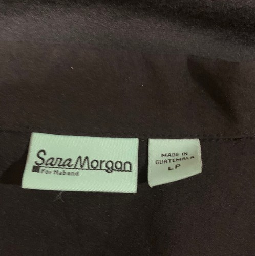 Sara Morgan Gr. LP schwarzes leichtes Zip Shacket mit bestickten Blumen & Taschen - Bild 2 von 5