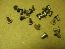 9/64" x 1/4" Semi Tubular Steel Rivets Tin Plated 100 Pcs. U.S.A. #1161