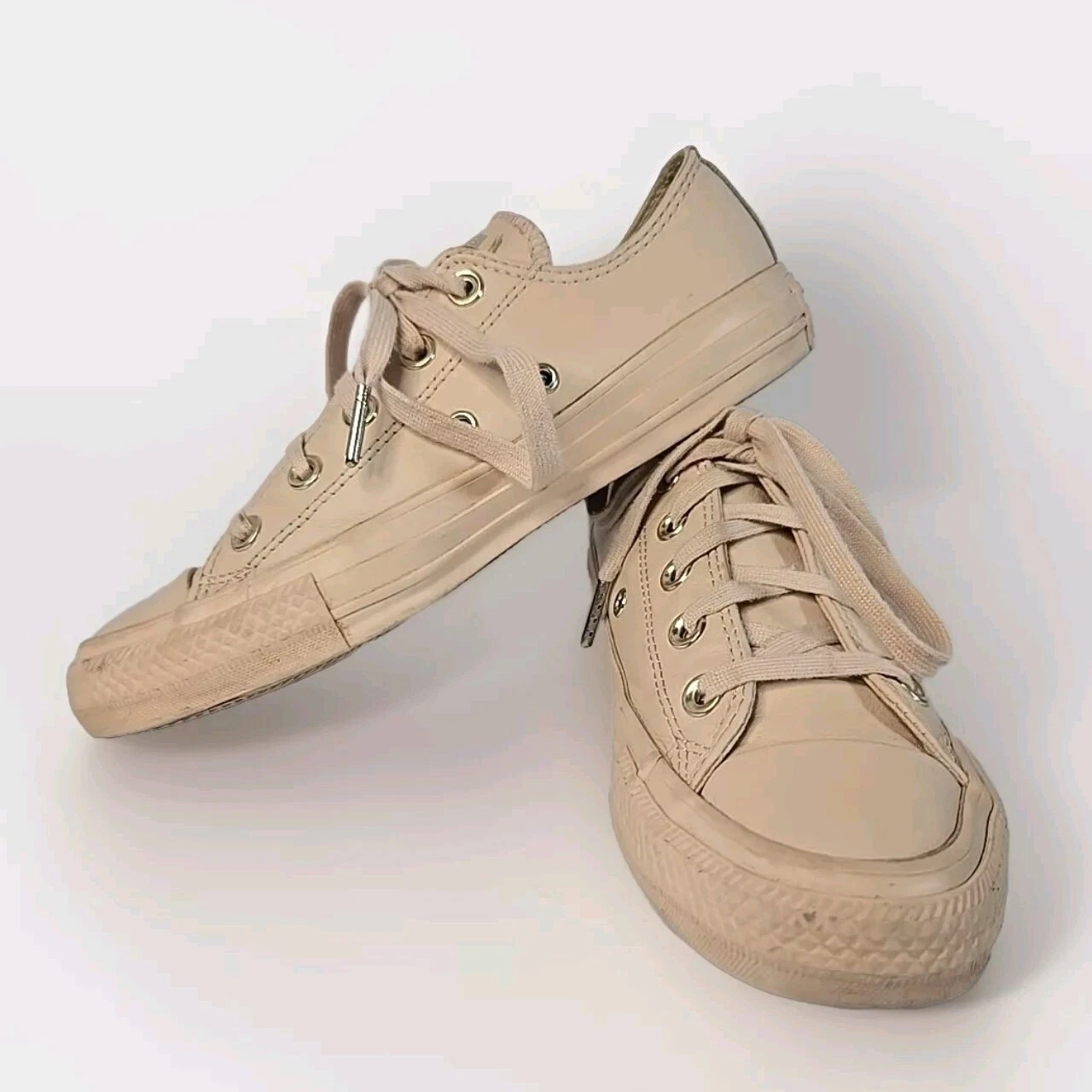 Scarpe Converse All Star in pelle sneakers basse stringate 156662C M4 W6