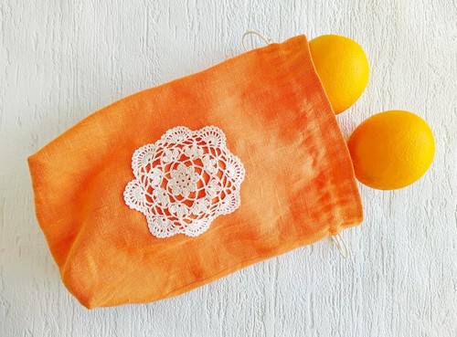 Bread Bags Large Reusable, Linen Storage Bags for Homemade Bread, Drawstring Bag - Bild 17 von 21