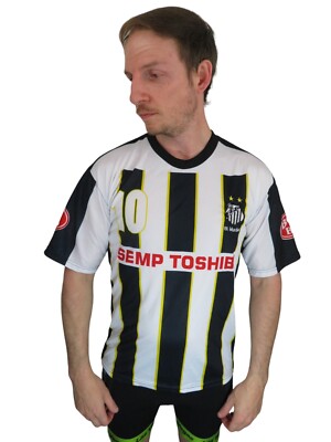 Vintage 90s Pele Libertadores Santos Toshiba FC Soccer Jersey Mens
