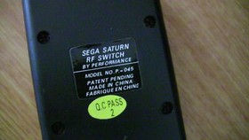 Sega Saturn RF Switch By Performance Model No.p.-045 Vintage