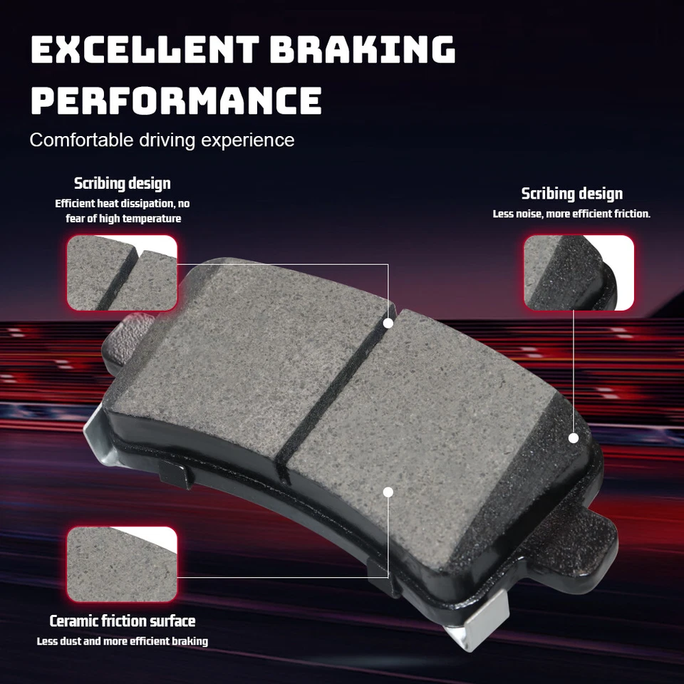 Керамические передние и задние тормозные колодки для Chevrolet Impala Limited 2011 - 2016 годов выпуска - Изображение 4 из 4