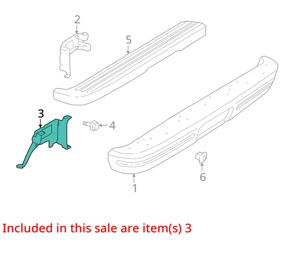 PARAGOLPES TRASERO CHRYSLER SOPORTE LATERAL 55234805AE NUEVO OEM 55234805AE Foto 2 de 3