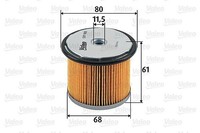 Valeo Kraftstofffilter U.A. FüR CitroËN, Fiat, Fso, Hyundai, Lancia, Peugeot